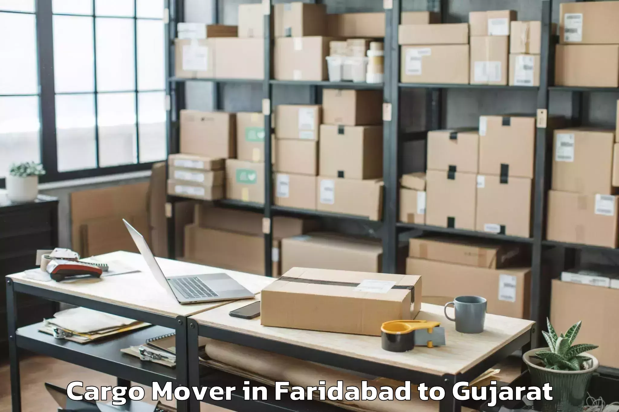 Professional Faridabad to Savli Cargo Mover